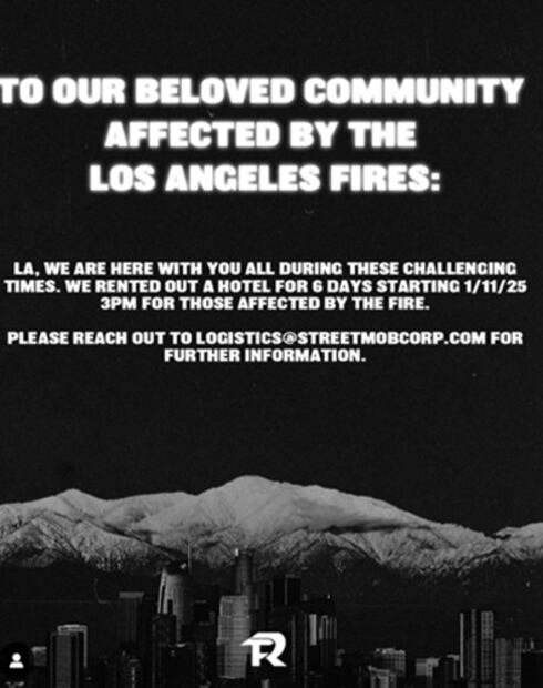 Con este mensaje, la agrupación se sumó a las personalidades que han brindado su apoyo a los afectados. Foto: Instagram