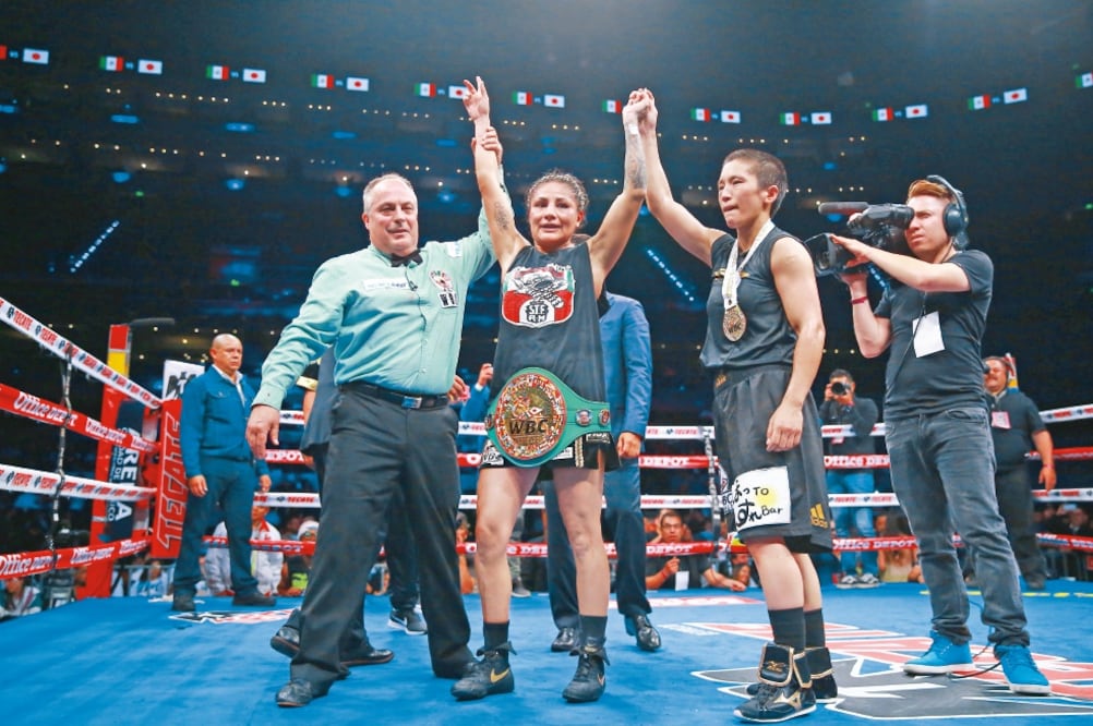 Mariana Juárez defendió su cetro gallo CMB ante Terumi Nuki. (IMAGO7)