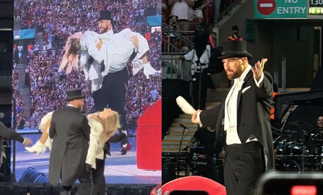 Travis Kelce en el concierto de Taylor Swift - Foto: @LaTayMexicana en X
