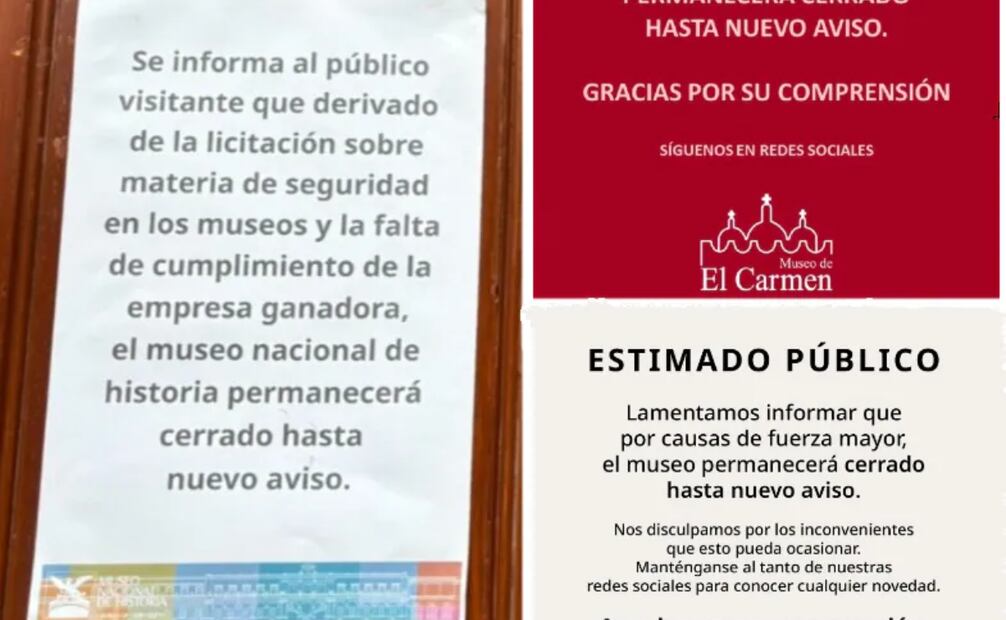Cada uno de ellos emitió comunicados en redes sociales informando a los visitantes que las instalaciones permanecerán cerradas hasta nuevo aviso
Foto: Captura de pantalla en redes sociales