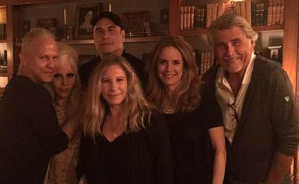 Noche de famosos entre Gaga, Travolta y Streisand