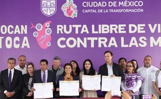 Clara Brugada anuncia "Ruta Libre de Violencia contra las Mujeres" en el transporte público; habrá botones de pánico para usuarias