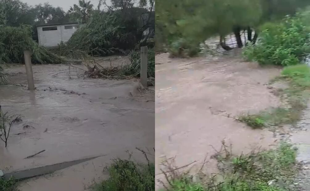 Intensas lluvias dejan afectaciones y crecida de cuerpos de agua en Ixmiquilpan, Hidalgo (01/07/2025). Foto: Captura de video