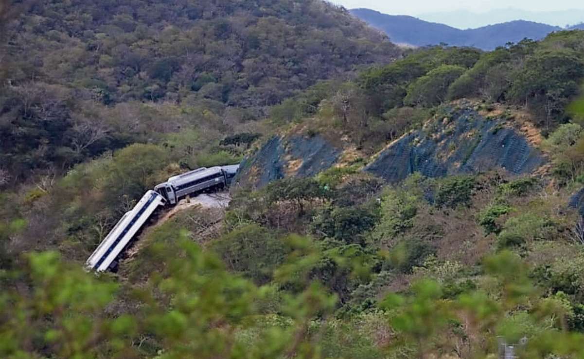 El 28 de diciembre el Tren Interoceánico se descarriló en su paso por Nizanda, Oaxaca. Foto: Archivo / EL UNIVERSAL
