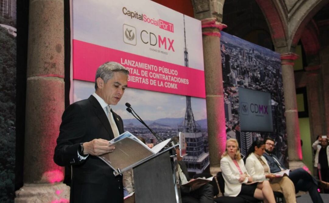 “Hoy damos un paso contundente en transparencia en la CDMX; la primera vez que tenemos un portal de esta magnitud”, señaló Mancera. FOTO: Especial
