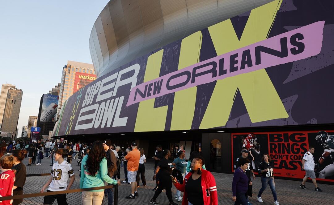 Así luce el Caesars Superdome para el Super Bowl LIX - Foto: EFE