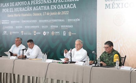 AMLO ordena entrega de apoyos y electrodomésticos a damnificados de "Agatha" desde el lunes