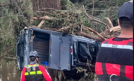 FOTOS: Rescatistas de Coahuila laboran en Texas tras inundaciones; recuperan un cuerpo mediante el olor
