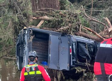 FOTOS: Rescatistas de Coahuila laboran en Texas tras inundaciones; recuperan un cuerpo mediante el olor