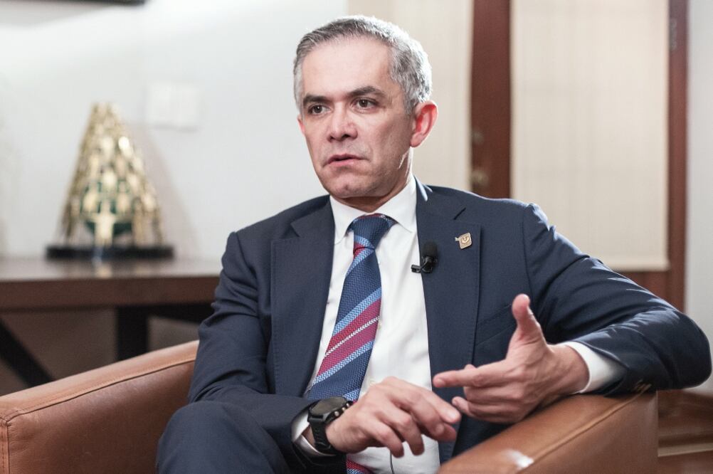 Miguel Ángel Mancera, jefe de Gobierno de la CDMX, dice que no le preocupa que Morena, o quien decida la gente, gane la Ciudad (GERMÁN ESPINOSA. EL UNIVERSAL)