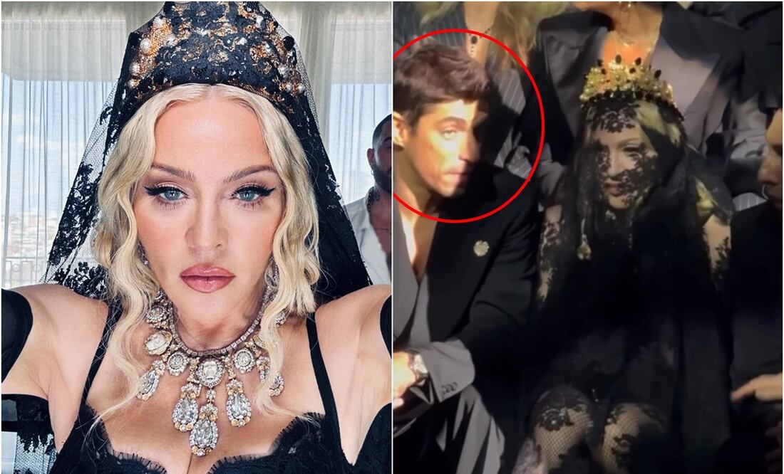 Madonna junto a Alberto Guerra en uno de los desfiles de Dolce and Gabbana, en Milán.
Fotos: Instagram