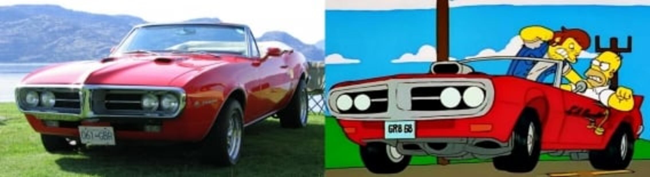 Los autos de Los Simpson en la vida real