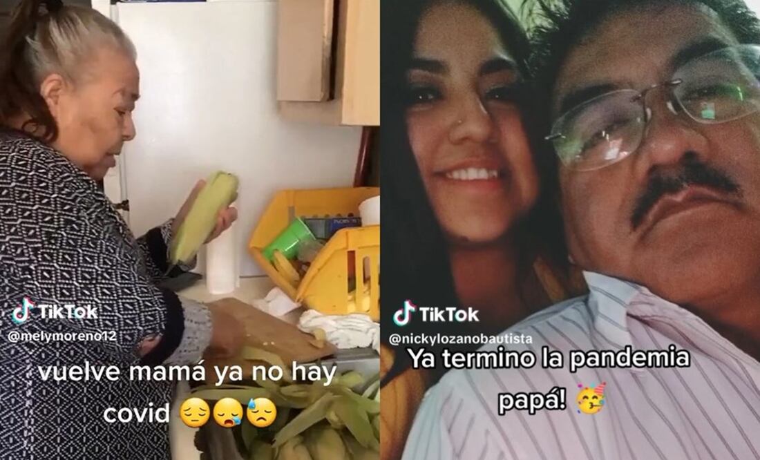 Los usuarios de TikTok reaccionaron conmovidos al trend. / Foto: TikTok @nickylozadabautista / @melymoreno12