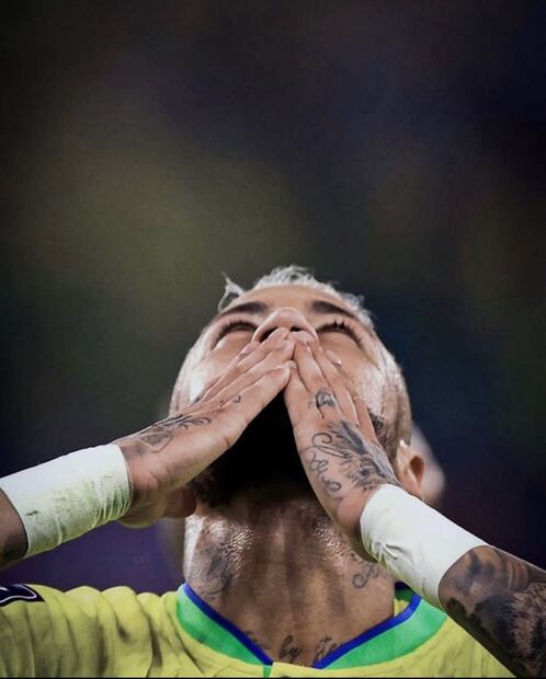 Neymar en partido con Brasil