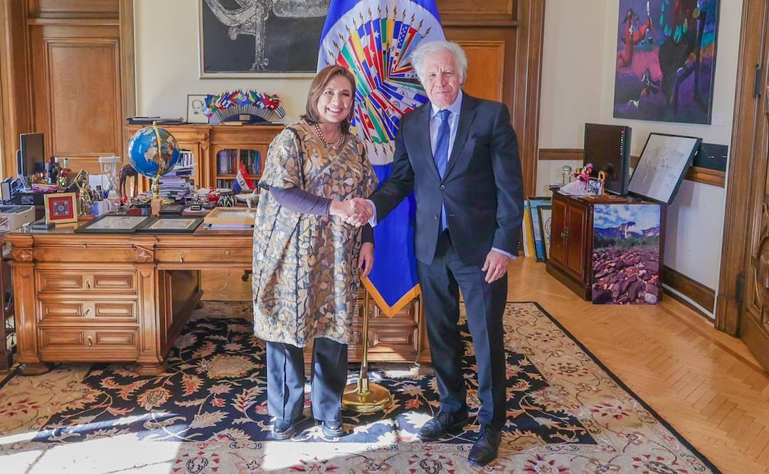 Xóchitl Gálvez Ruiz se reunió con el secretario general de la Organización de los Estados Americanos, Luis Almagro / Foto: @XochitlGalvez