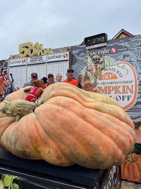 Foto: Safeway World Championship Pumpkin Weigh-Off
