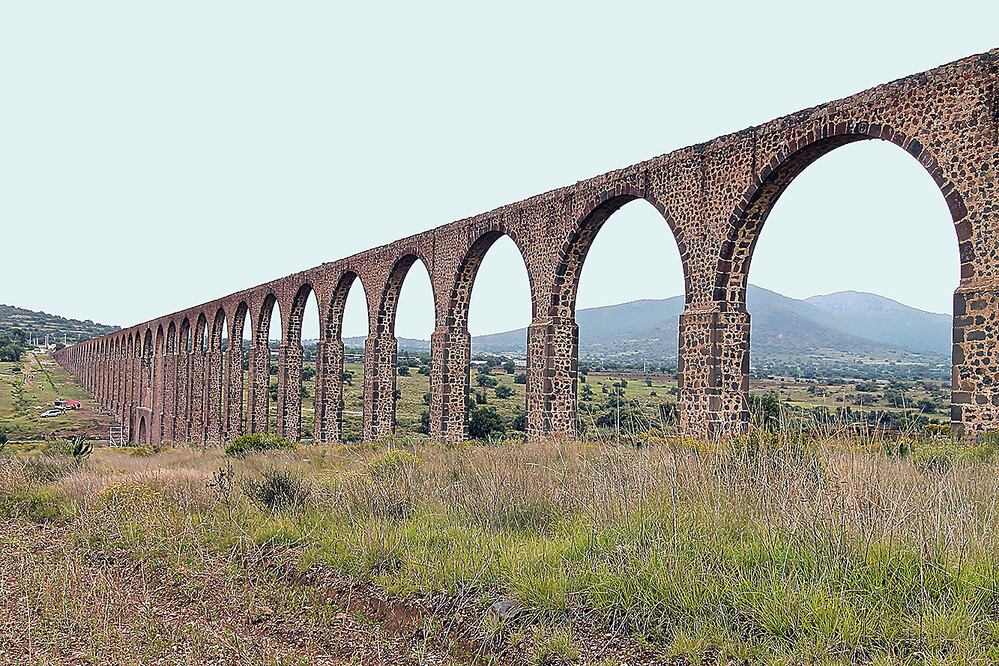 El Acueducto del Padre Tembleque, ubicado en Nopaltepec, fue declarado como Patrimonio Mundial de la Humanidad por la Organización de las Naciones Unidas para la Educación, la Ciencia y la Cultura (Unesco). Foto: EMILIO FERNÁNDEZ. EL UNIVERSAL