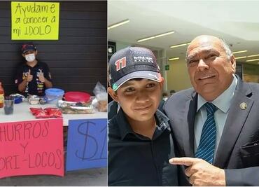 Niño que vendía churros cumplirá su sueño de conocer a Checo Pérez