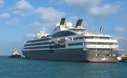 Llega a Progreso el barco “Le Boreal”, de la naviera francesa Ponant