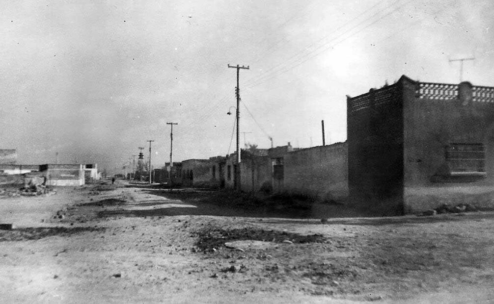 Vista panorámica de las calles de la colonia federal en 1959. Foto: Especial.