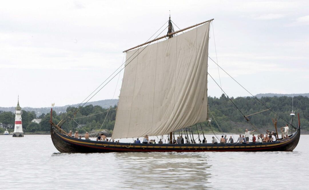 Réplica de un barco vikingo. Foto: EFE/Bjorn Sigurdson, archivo