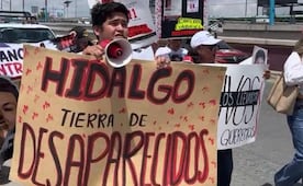 Madres buscadoras marchan en Pachuca; demandan recursos para fortalecer las labores de búsqueda