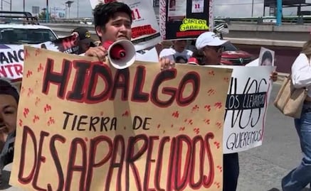 Madres buscadoras marchan en Pachuca; demandan recursos para fortalecer las labores de búsqueda