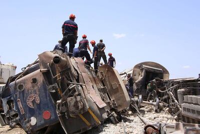 Choque de tren en Túnez deja 18 muertos y 86 heridos