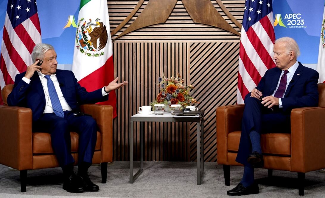 El presidente de México, Andrés Manuel López Obrador, se comprometió con su homólogo de Estados Unidos, Joe Biden, a seguir apoyando el combate al tráfico de drogas. Foto: AP