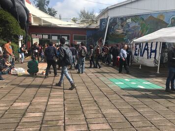 Estudiantes llegan a segunda reunión de la Asamblea Interuniversitaria