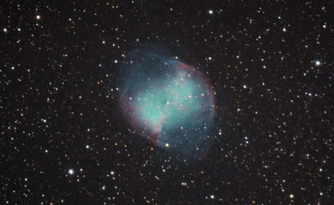 Imagen de la nebulosa planetaria NGC 6853 obtenida en el Observatorio Astronómico Robótico Primavera. Foto: Academia Mexicana de las Ciencias
