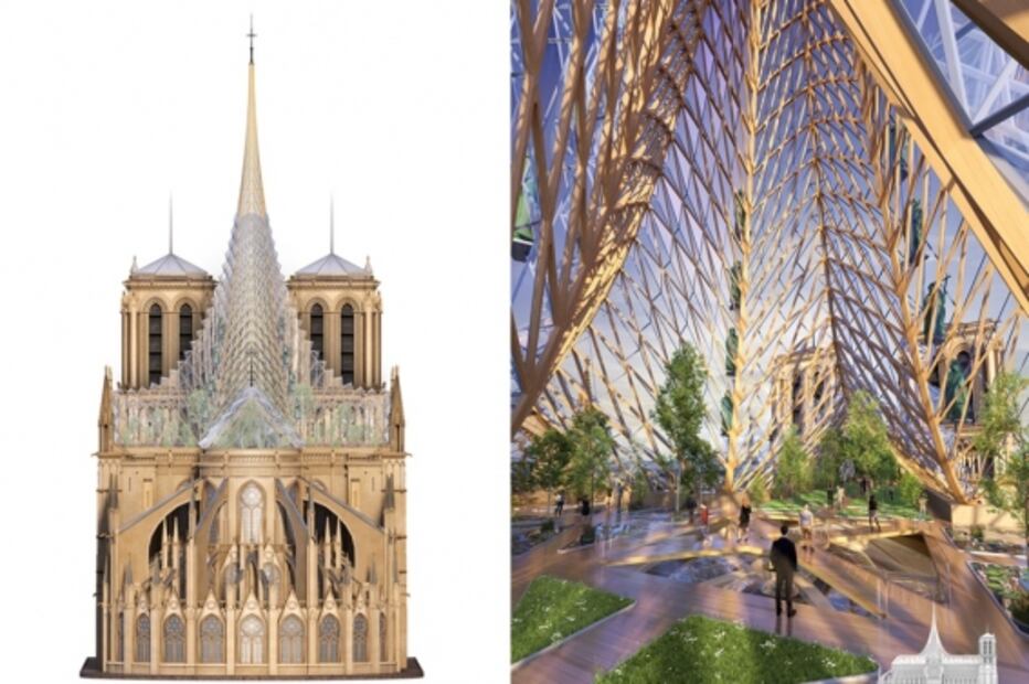 Tras incendio, la nueva Catedral de Notre Dame sería futurista y locochona