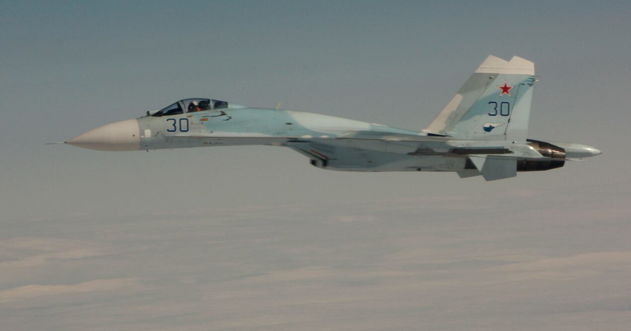 Caza ruso Su-27 (Foto: AP/Archivo)