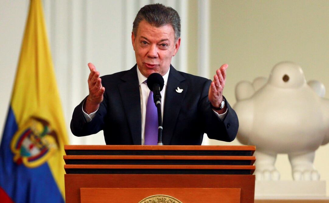 El presidente de Colombia, Juan Manuel Santos, recibirá una medalla de oro, un diploma y un cheque por ocho millones de coronas suecas (Foto: Reuters)