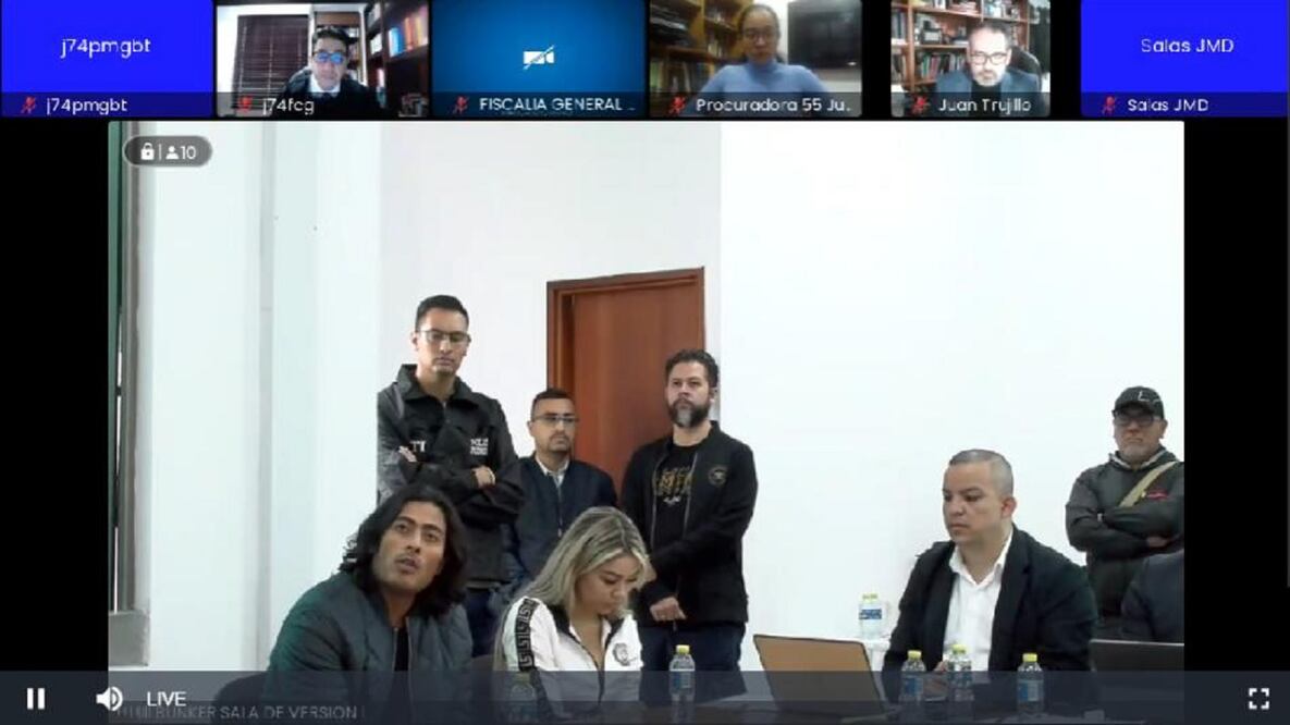 Este domingo 30 de julio se celebró una audiencia a la que comparecieron Nicolás Petro, hijo del presidente colombiano Gustavo Petro, y su expareja, Day Vásquez, en Bogotá. FOTO: EL TIEMPO/GDA