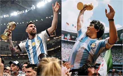 Lionel Messi y la foto que emula a Diego Armando Maradona en México 1986