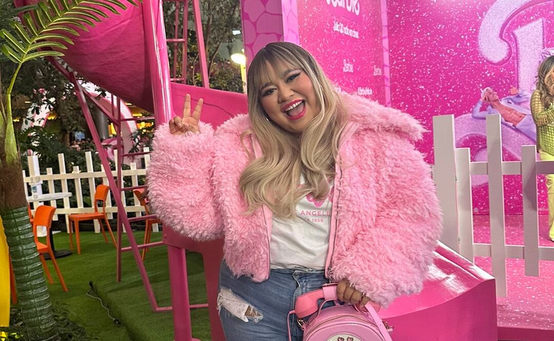 Herly RG en la premiere de Barbie. Foto: Twitter