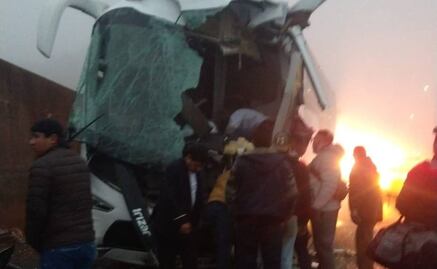 Amarga navidad: accidente en la autopista México-Tuxpan deja 15 personas lesionadas