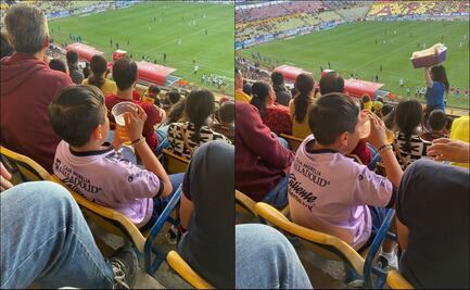 Liga MX: Niño se hace viral al tomar cerveza en un partido del Atlético Morelia