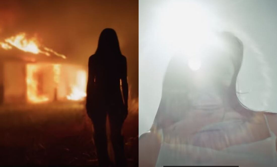 Una casa quemada y un sol; esto significa el nuevo video de Cazzu. Foto: Captura de video
