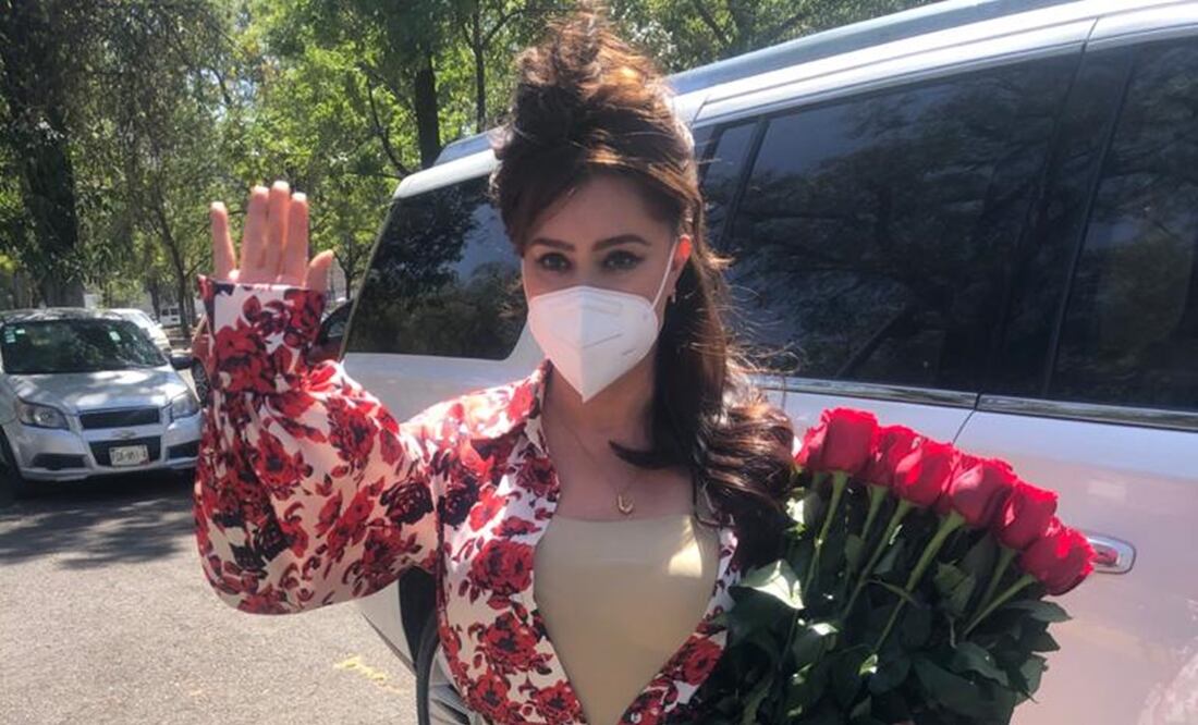 Yadhira Carrillo a su llegada al reclusorio Norte. Foto: Cortesía Enrique de la Rosa