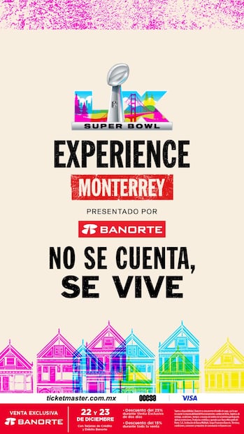 Super Bowl LX Experience,
en Estadio Banorte de Monterrey - Foto: Especial