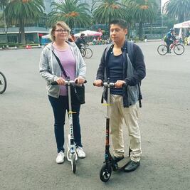 CDMX presta scooters para el Paseo Dominical