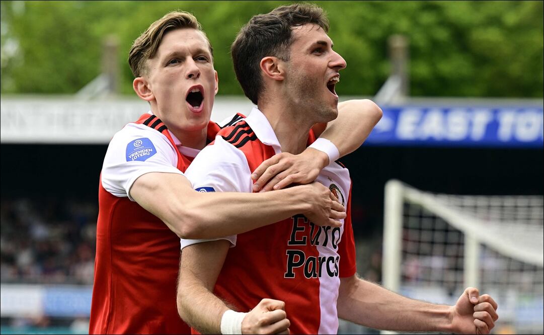 Doblete de Santiago Giménez con el Feyenoord - Foto: AFP