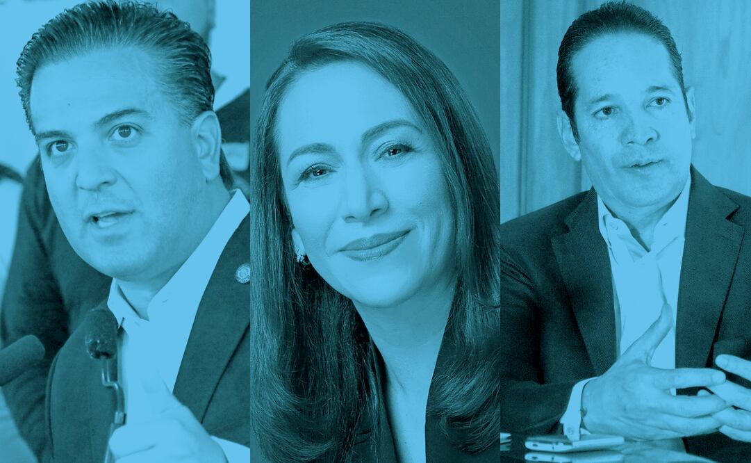 Damián Zepeda, Adriana Ávila y Francisco Domínguez. Fotos: Archivo / EL UNIVERSAL