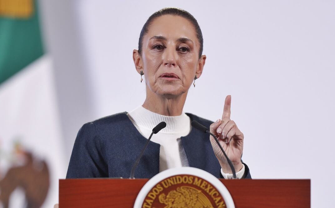 Conferencia mañanera de Claudia Sheinbaum del 27 de noviembre, desde Palacio Nacional. Foto: EFE