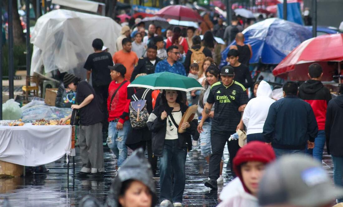 Lluvias en calles de la CDMX (24/07/2025). Foto: Luis Camacho / EL UNIVERSAL