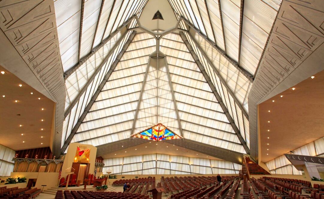 Beth Sholom Synagogue de Frank Lloyd Wright. Foto: AP
