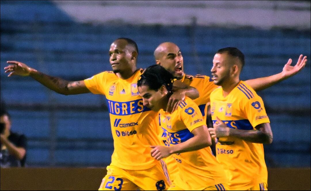 Festejo de Tigres en la Concachampions - Foto: AFP