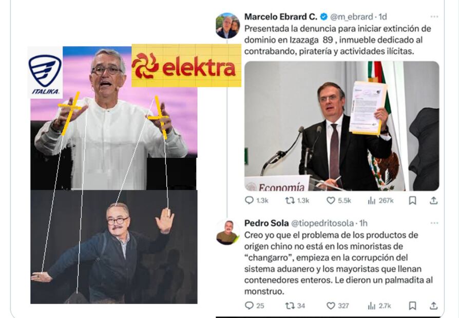 Los mejores memes que dejó la respuesta de Pedro Sola a Marcelo Ebrard. Foto: Captura de pantalla